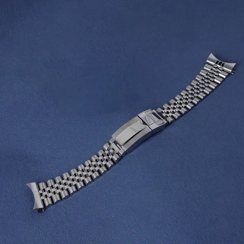 Браслет для часов «Solar Panda», 22 мм, серебристый, юбилейный