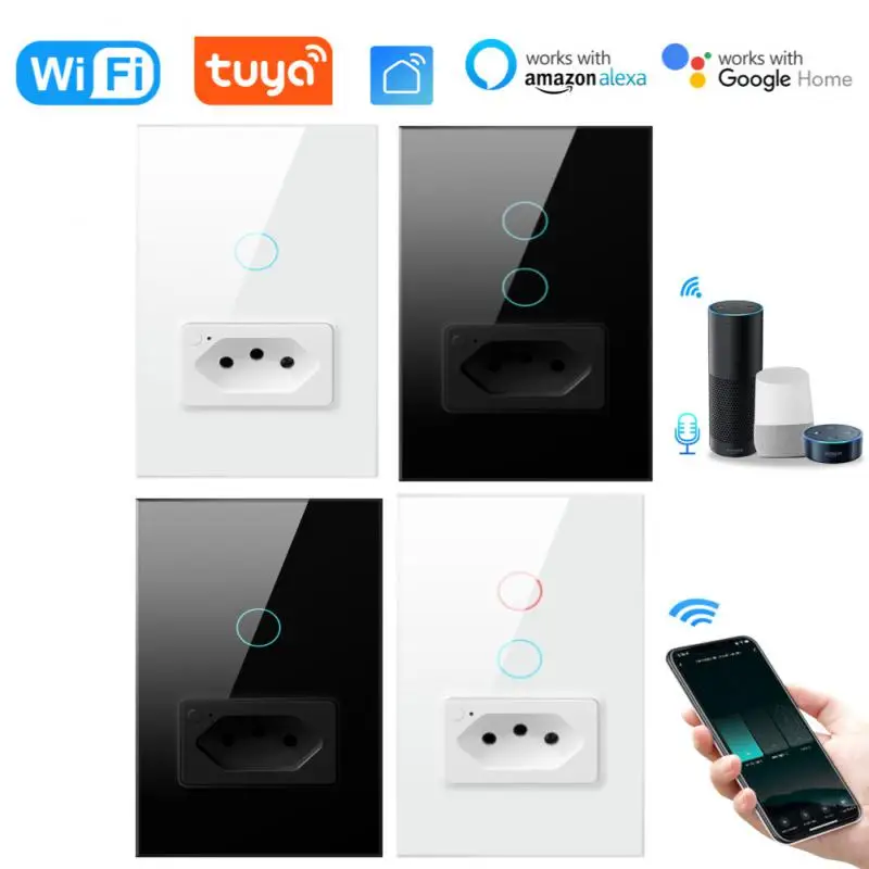 

Смарт-розетки и выключатели с поддержкой Wi-Fi, 1/2 клавиш