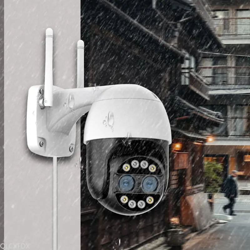 8MP Wifi PTZ Wireless Surveillance IP Camera 360 Degree Panoramic Rotating Outdoor Kamera Night Vision Waterproof Two-way Voice images - 6