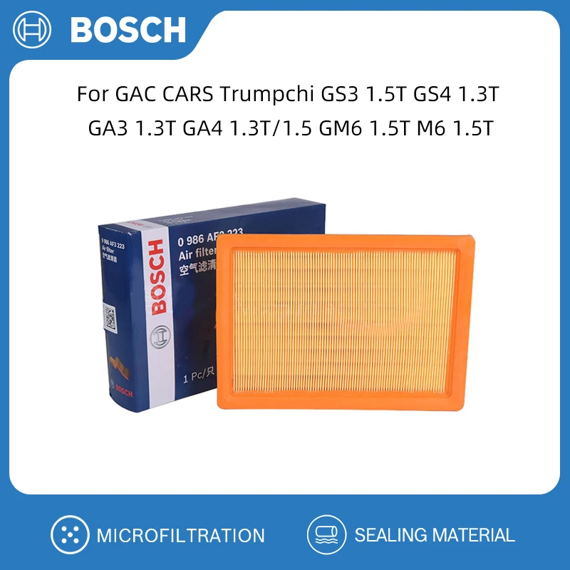 Воздушный Фильтр Bosch Для Gac Trumpchi Gs3/gs4 Ga3 Ga4 Gm6 M6 - Переднего Автомобиля Материал Pu