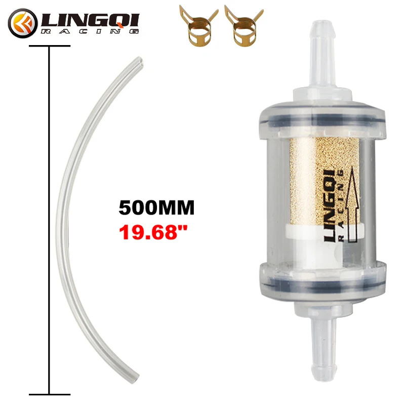 

Двигатели LINGQI, сменный топливный фильтр, пластиковые 6 мм бензиновые фильтры для элементов, аксессуары, чашка для очистки масла, грязевой питбайк