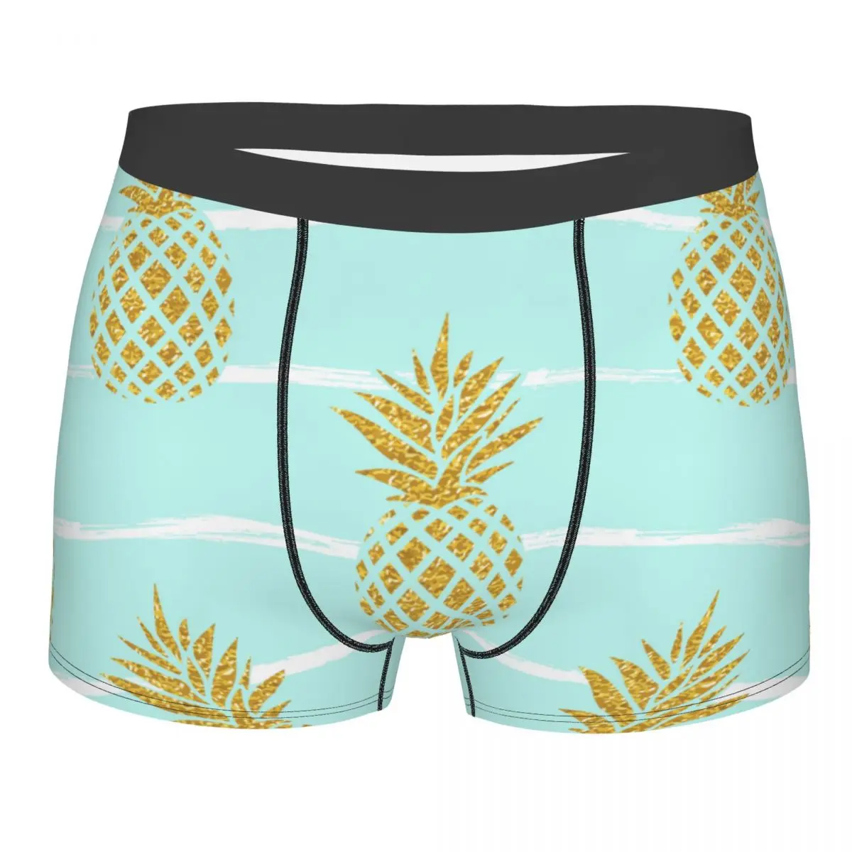 

Men's Panties Gold Pineapple Male Underpants Man Short Boxer Underwear