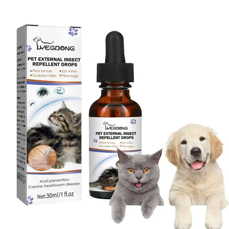 

Cat Anti Flea Drop Insecticide 30ml Insectcide Flea Lice Insect Remover Spray Flea And Tick Concentrate Formula Pet Flea Remover