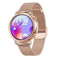 v25 women smart watch silica metal band wrist temperature bracelet waterproof blood pressure smart clock smartwatch