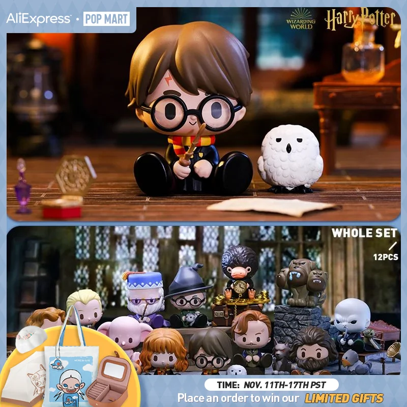 

POP MART Harry Potter Wizarding World Animal Series Mystery Box 1PC/12PC DC Collectible Cute Kawaii Toy Figures Birthday Gift