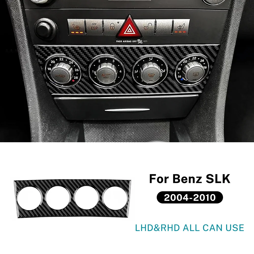 

Настоящая мягкая наклейка из углеродного волокна для Mercedes Benz SLK R171 2004 2005 2006 2007 2008 2009 2010, центральная панель управления автомобиля