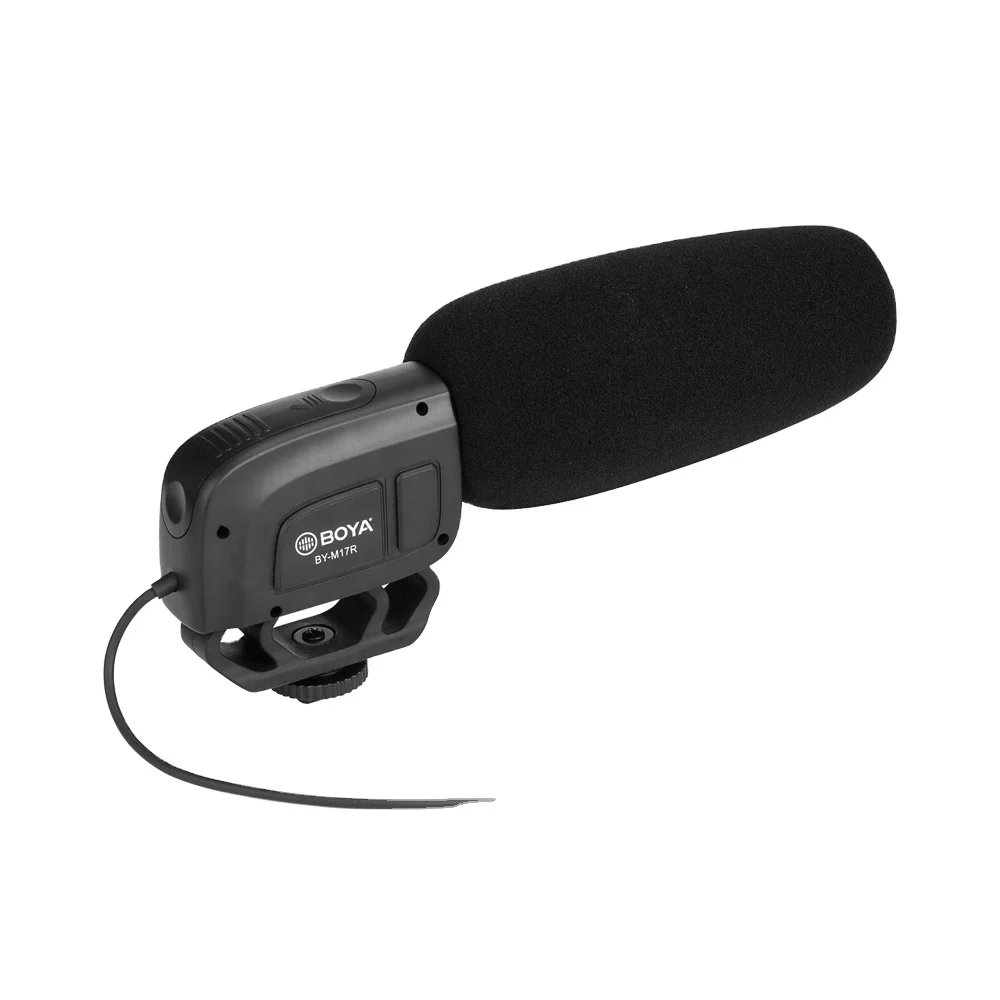 Boya By-m17r конденсаторный стерео микрофон для камеры, 3,5 мм разъем для Canon Dslr