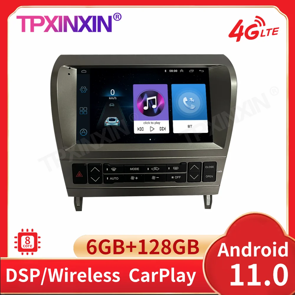 

6+128G Android11 Car Radio Auto Stereo Receiver For Lexus SC430 2001-2010 GPS Navigation Multimedia Player DSP Carplay Head Unit