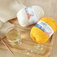 baby skin friendly wool 6 strand soft coarse cotton yarn for children hand woven knitting yarn doll sweater material bag