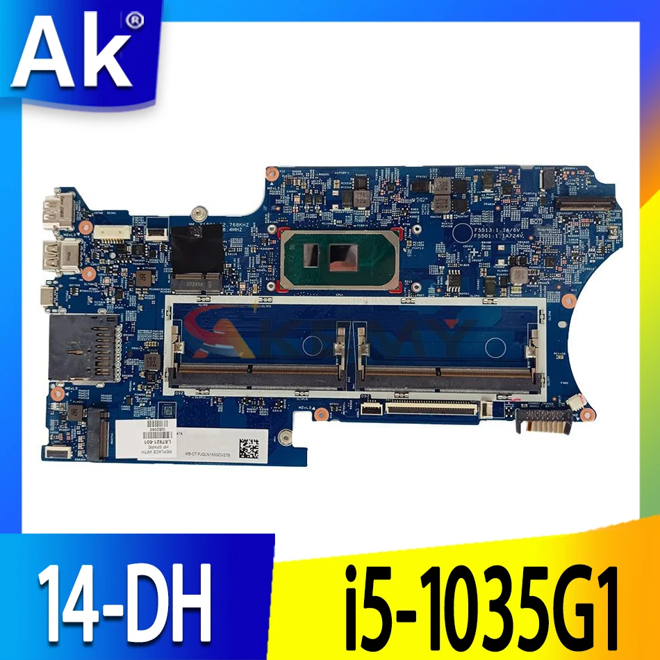

Original For HP Pavilion X360 14-DH Laptop Motherboard With i5-1035G1 CPU L87921-601 L87921-001 100% Tested Fast Ship