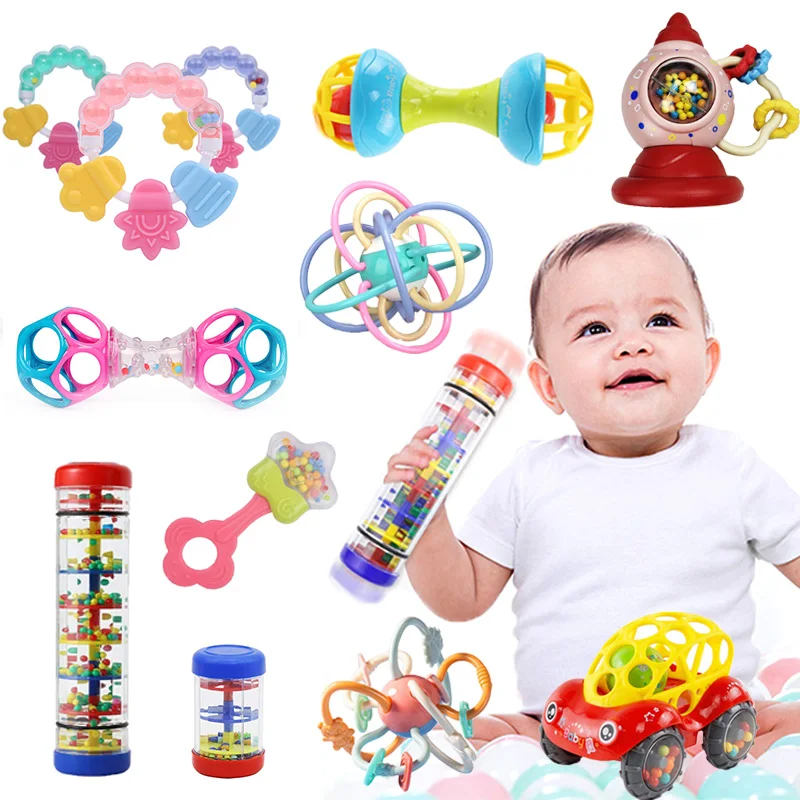 Sensory Rattle Baby Toys 0 12 Months Teething Toys Baby Games Toys Development Baby Teether Rattle Toys For Babies 1 2 3 Years