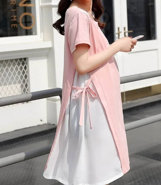 

Women Pregnancy 2022 Maternity T Shirt red Girl Announcement Shirt New Mom Big Size Clothes Loading Funny Baby Pregnant