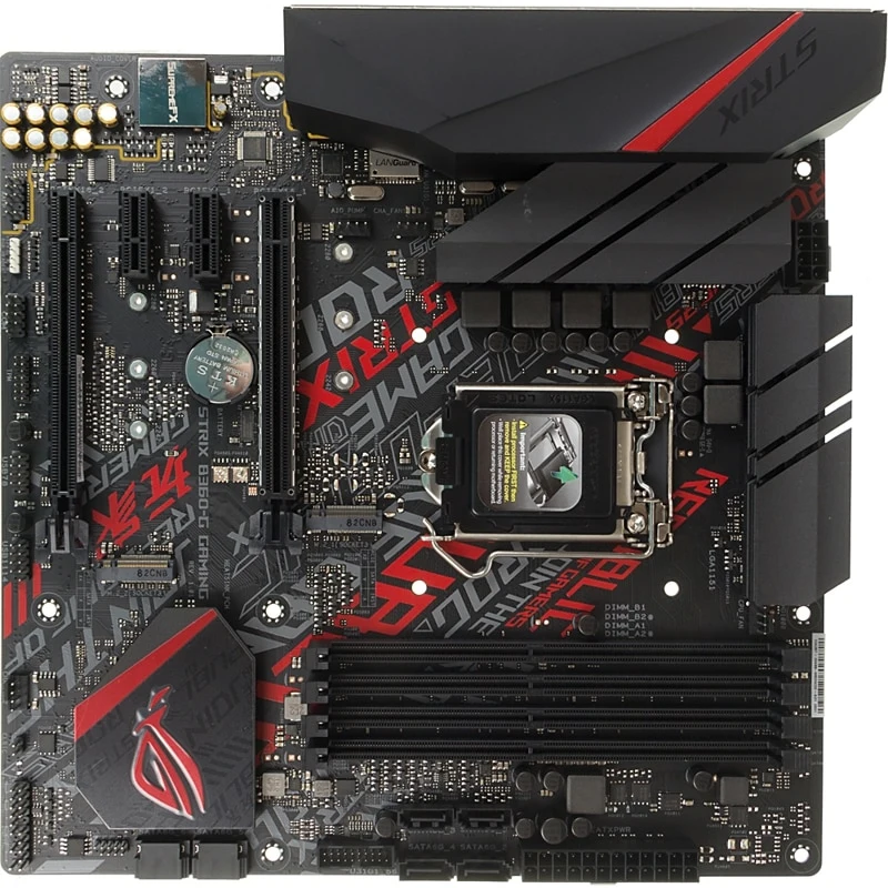 Материнская плата Asus ROG STRIX B360-G GAMING Soc-1151v2 Intel B360 4xDDR4 mATX AC`97 8ch(7.1) GbLA | Компьютеры и