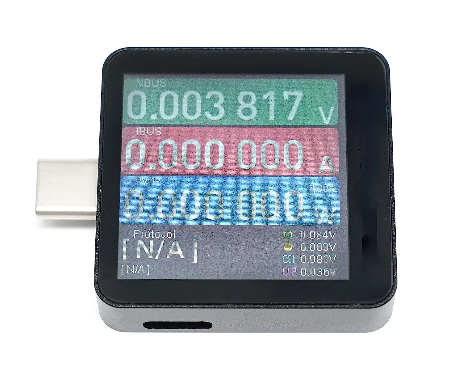 

KM003C Portable USB-C Fast Charging Tester PD3.1 QC5.0 Digital Voltmeter & Ammeter Power Bank Tester