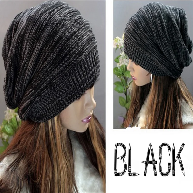 

New Women Mens Unisex Oversized Slouch Baggy Hat Cap Knit Beanie Ski Winter Warm