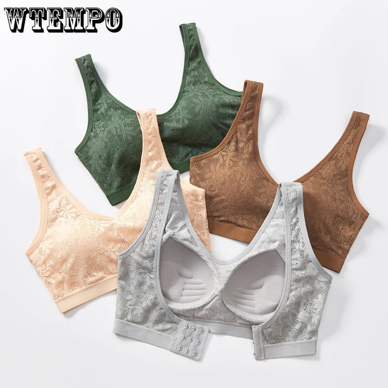 

Бюстгальтер женский сетчатый без косточек, пикантный Бралетт с чашками пуш-ап и цветочным рисунком, бесшовное кружевное нижнее белье розов...