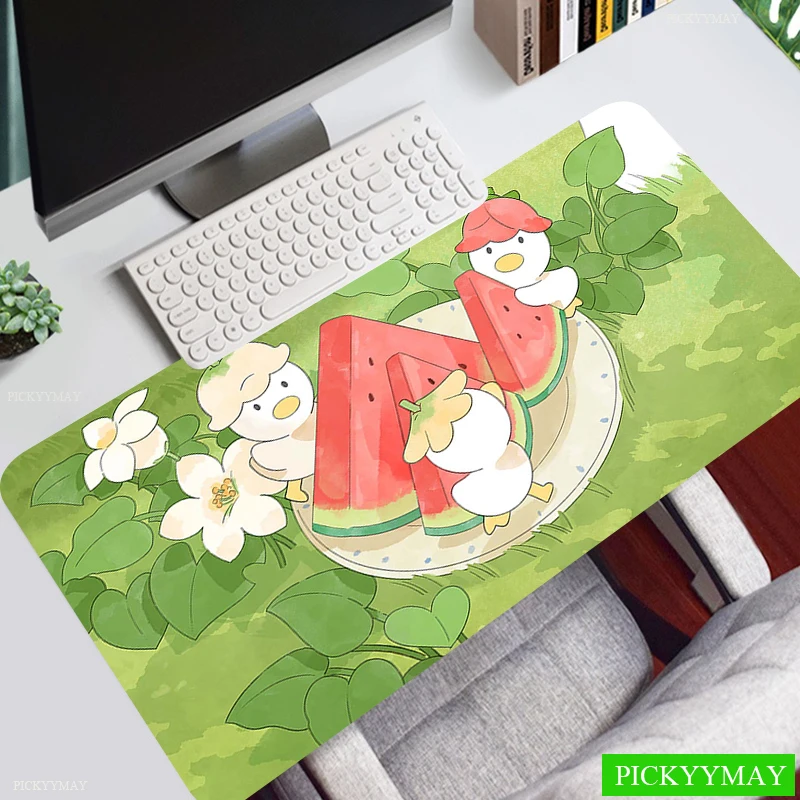 gaming computer mouse pad cute plant grass large mouse mat big desk mat non slip rubber base mousepad for laptop game waterproof free global shipping