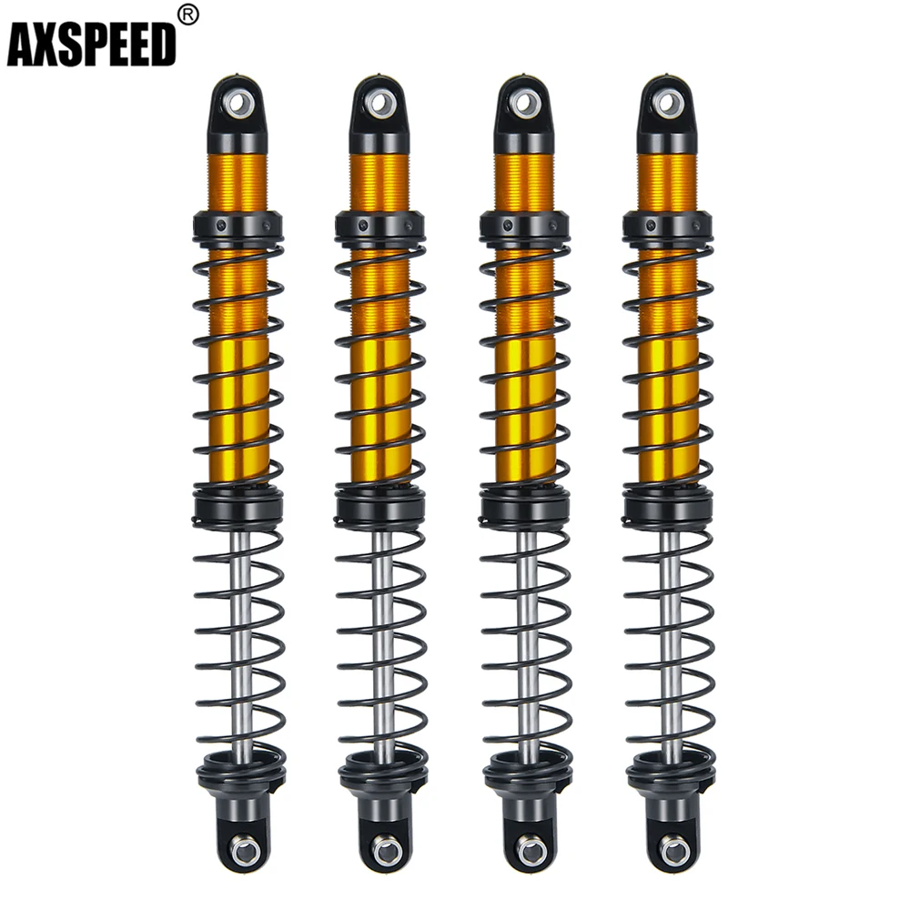 

AXSPEED 4Pcs 70/80/90/100/110/120mm Shock Absorber Oil Damper for 1/10 Axial SCX10 90046 TRX4 TRX6 Wraith 90048 D90 RC Crawler