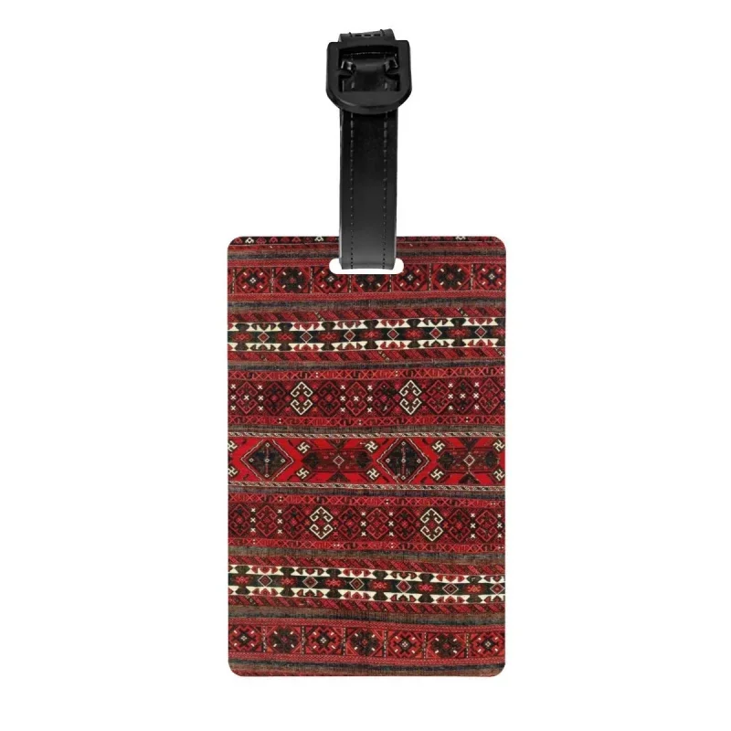 

Baluch плоский плетеный античный афганистанский ковер, бирка для багажа, винтажный турецкий килим этнический арт, дорожная сумка, чемодан, крышка для личной безопасности, идентификационная этикетка