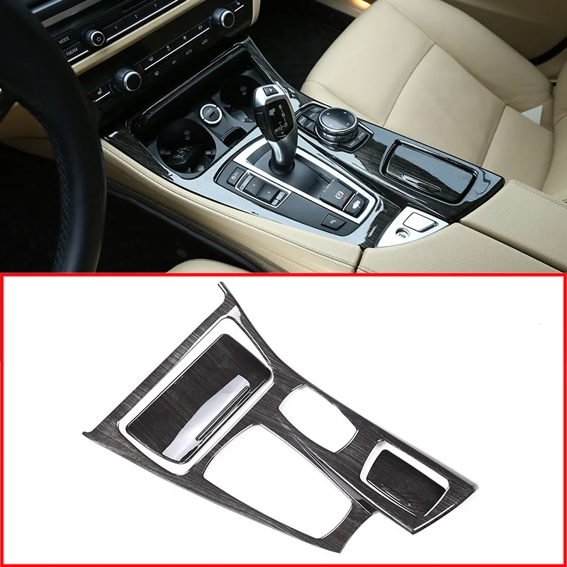 

Black Ash Wood For Bmw 5 Series F10 2011 -2016 520li 525li 530li Abs Center Console Gear Shift Panel Cover Trim Car Accessories