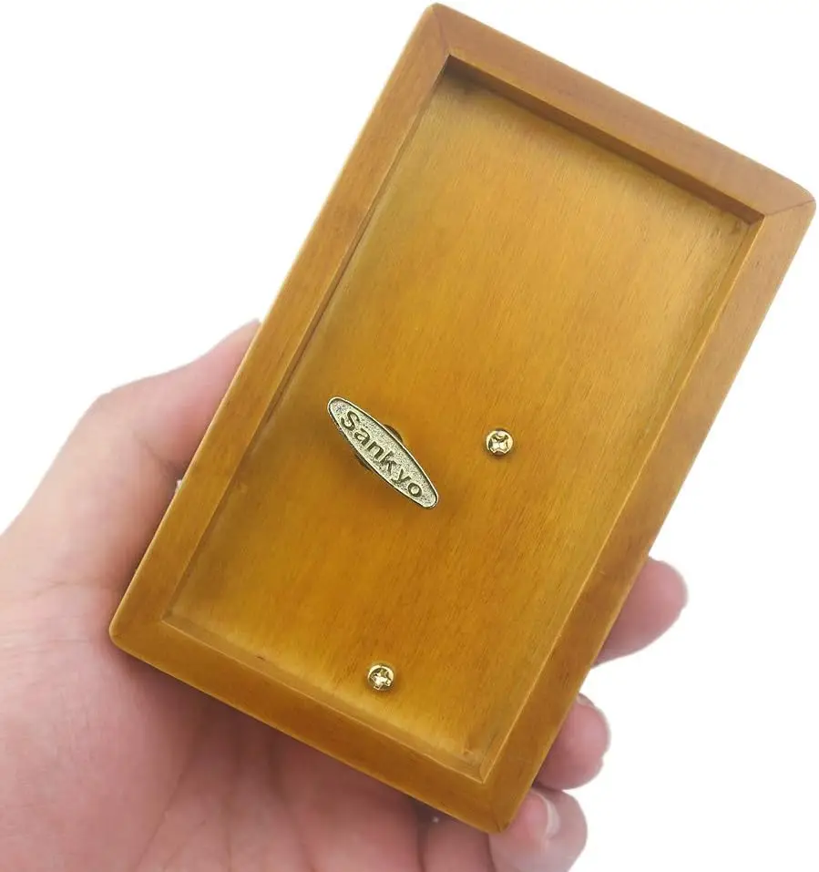 Деревянная прямоугольная настраиваемая музыкальная шкатулка SOFTALK Part of Your World для