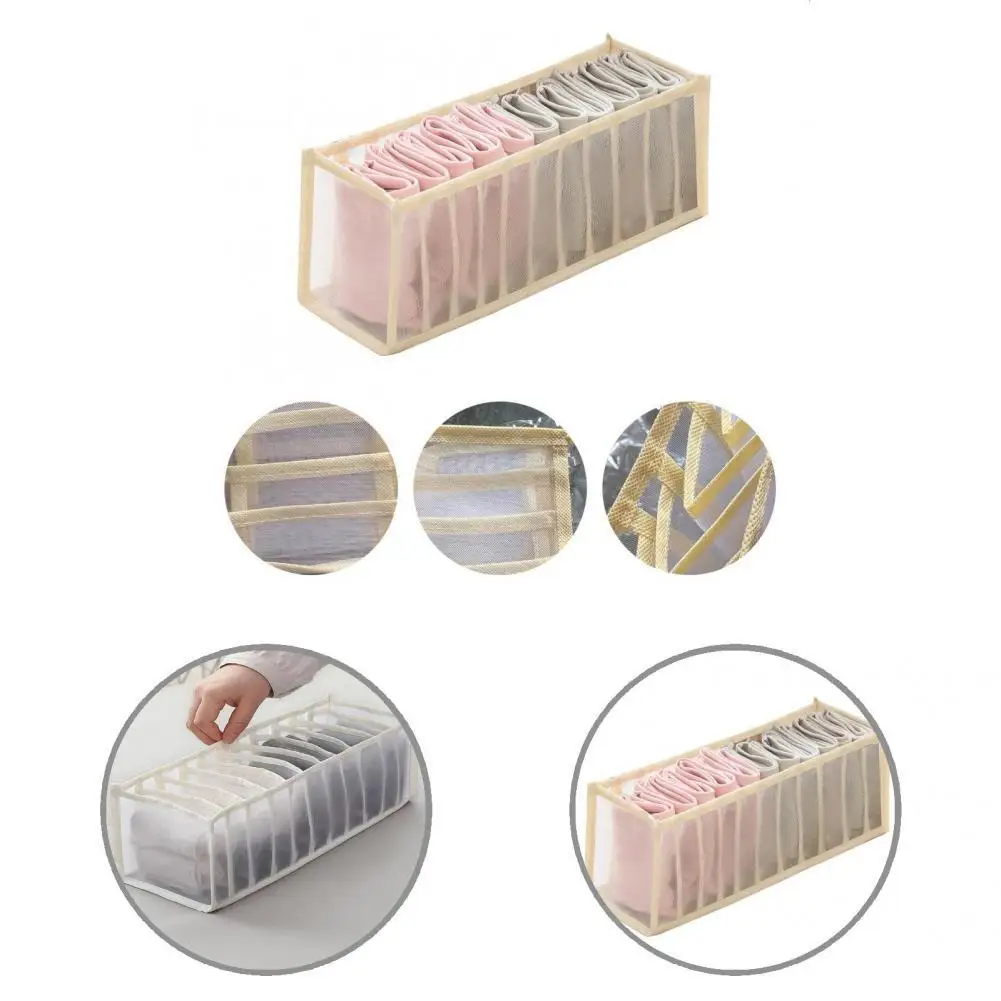 

Pretty Long Lasting Breathable Washable Bra Underwear Organizer Pouch for Cabinets Drawer Organizer Underwear Organizer