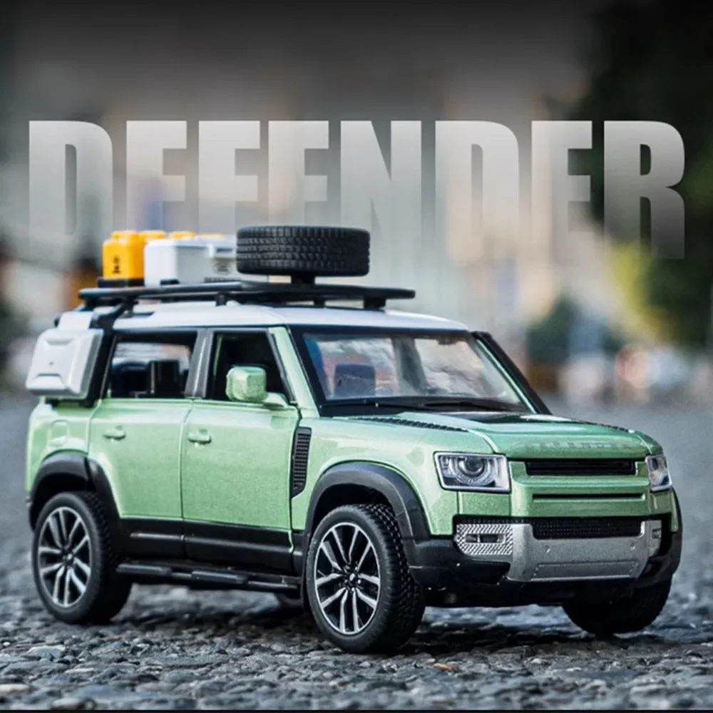 1:24 Land Rover Defender модели игрушечных машин из сплава уличная версия 6 дверей открытая