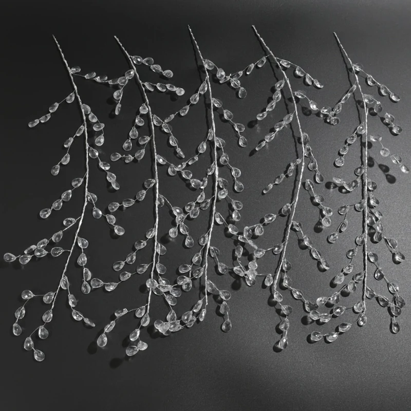 

5 шт. Акриловые хрустальные подвески 35 см для украшения елки