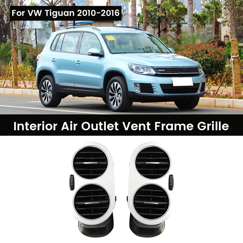 

Car Instrument Conditioner Vent Air Conditioner Vent For VW Tiguan 2010-2016 Interior Air Outlet Vent Frame Grille Right