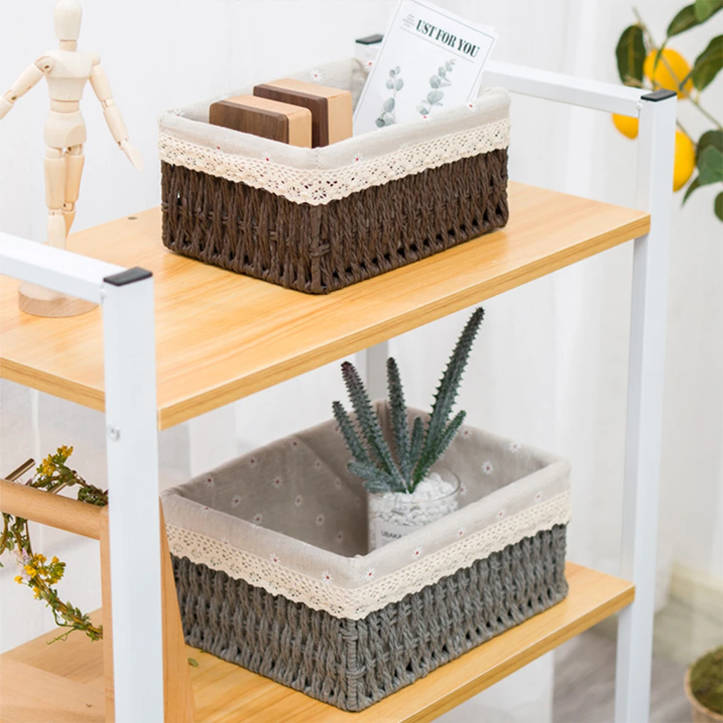 

Экологичный органайзер для корзин из переработанной бумаги, стильный и функциональный органайзер для хранения специальной ткани