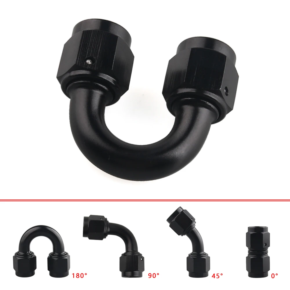 Универсальный женский гидравлический шланг AN6 колено фитинг масляного радиатора