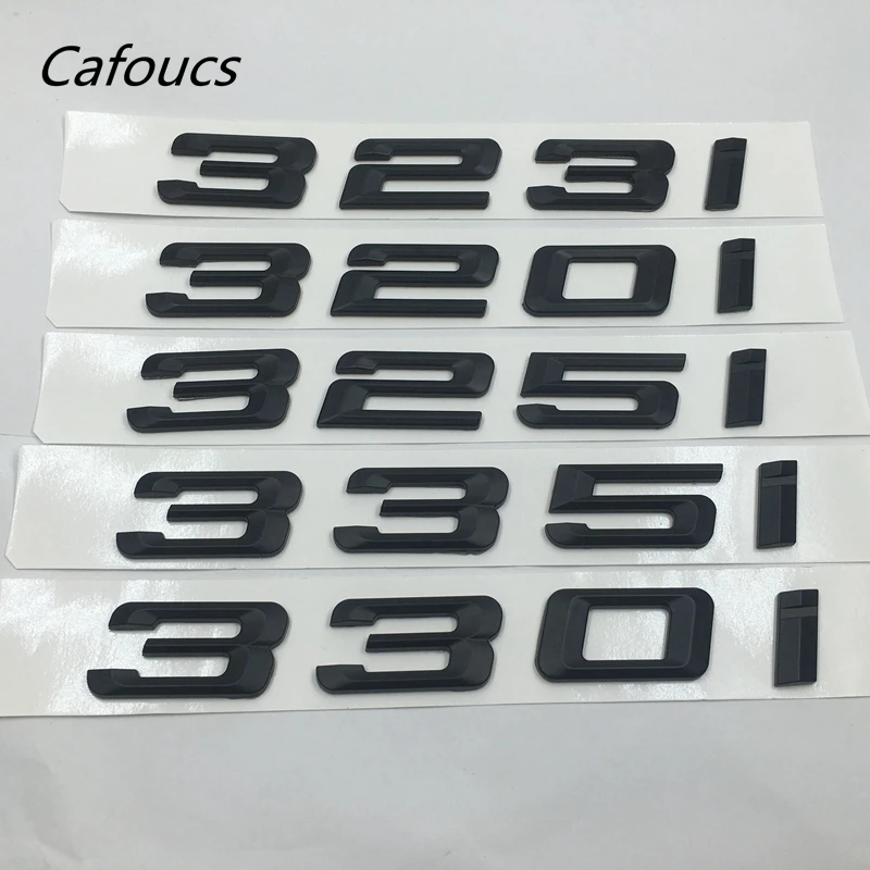 

Matt Black 320i 323i 325i 330i 335i Rear Boot Trunk Emblem lettering Badges Logo For BMW 3-series F30 F31 F34 E90 E46