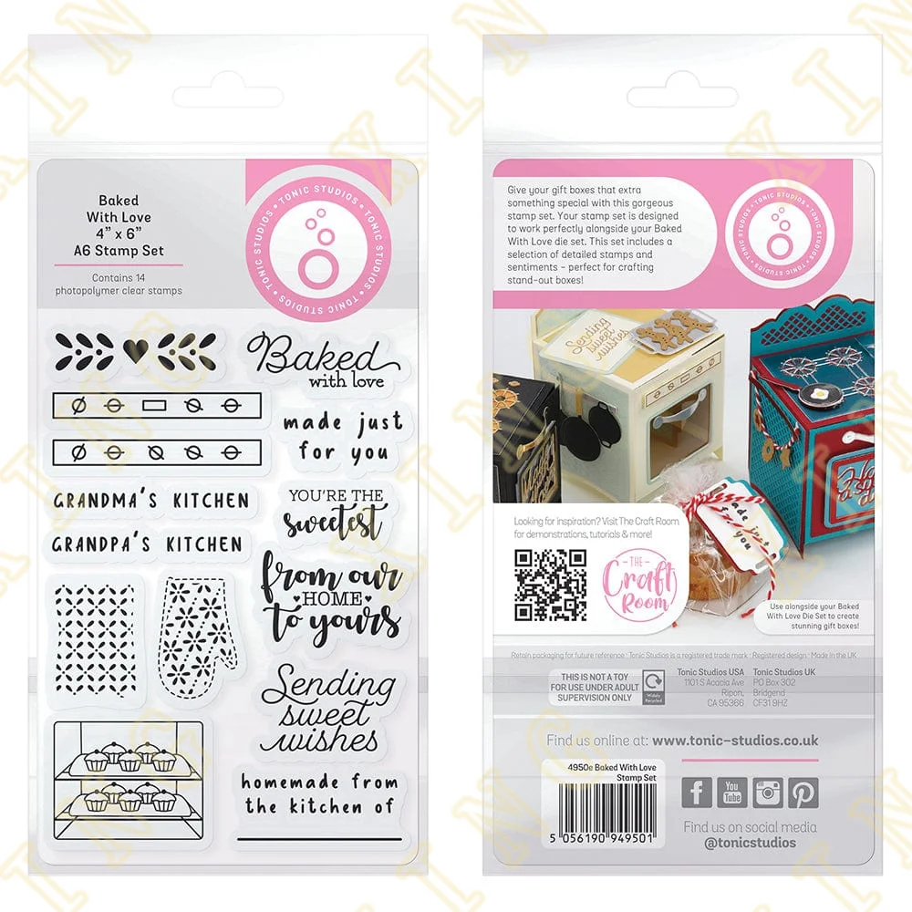 

Baked with Love Metal Cutting Dies Clear Stamps Scrapbook Diary Secoration Embossing Template Diy Greeting Card Handmade 2022