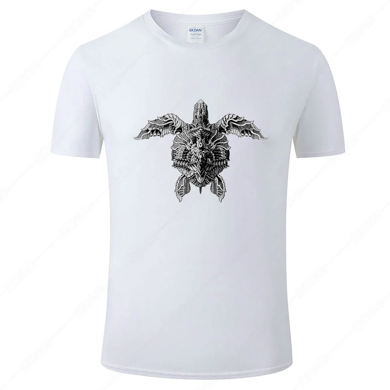 

Turtle Simple Pattern Short-Sleeved Bottoming T-Shirt Fashion Printing Clothes For Men And Women