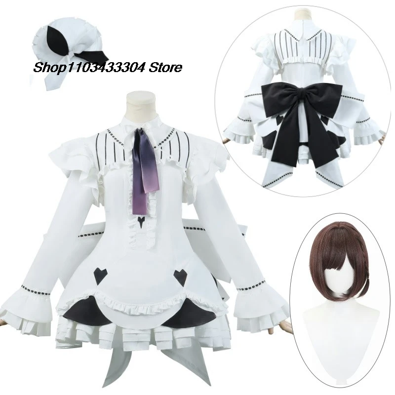 Project Sekai Colorful Stage Feat 25:00 At Nightcord Shinonome Ena Одежда Аниме Ролевая вечеринка Белое платье