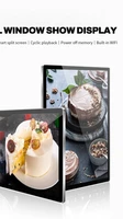 android lcd multi screen double side display hanging high brightness window display advertising display real estate signs