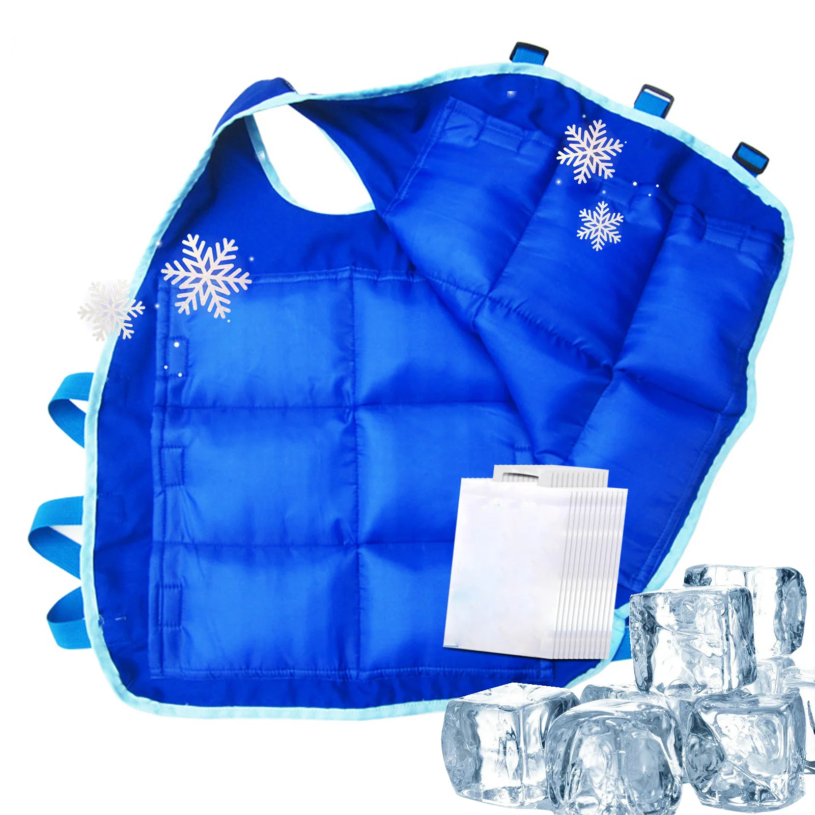 

Жилет для подледной сумки мужской, светоотражающий Многоразовый Холодный жилет для рыбалки, езды на велосипеде, бега, приготовления пищи, охлаждения