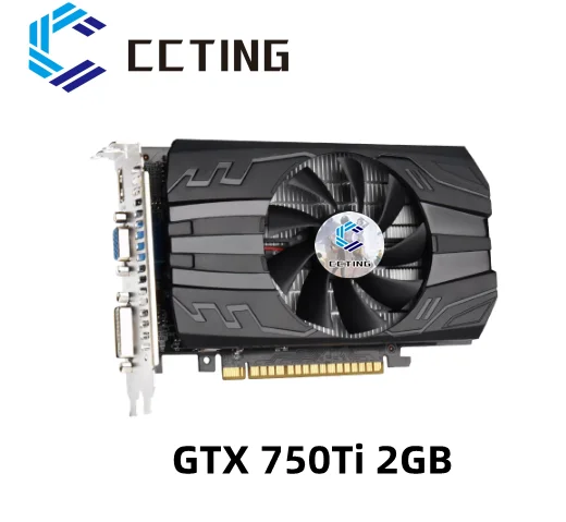 Оригинальная Видеокарта GTX 750Ti 2 Гб 750 бит GDDR5 графические карты для nVIDIA Geforce 960 Ti Non