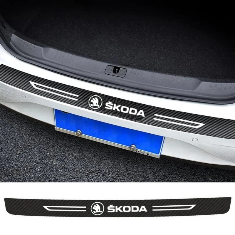 Фото Защитная Наклейка на порог автомобильной двери Carbon Blade для Skoda Fabia Superb Octavia Kodiaq Yeti Karoq Citigo Felicia Kamiq Rapid Scala №2