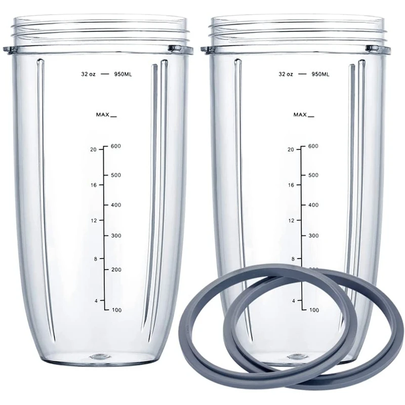 

Сменные чашки для блендера Nutribullet, мерные чашки 32 унции, совместимые с блендерами Nutribullet 600 Вт 900 Вт