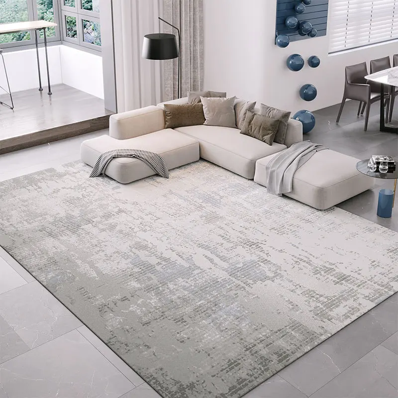 

Thick Carpet For Bedroom Parlor Sofa Coffee Table Modern Soft Nordic Carpet For Living Room Non-slip Floor Mat Nordic Grey Rug