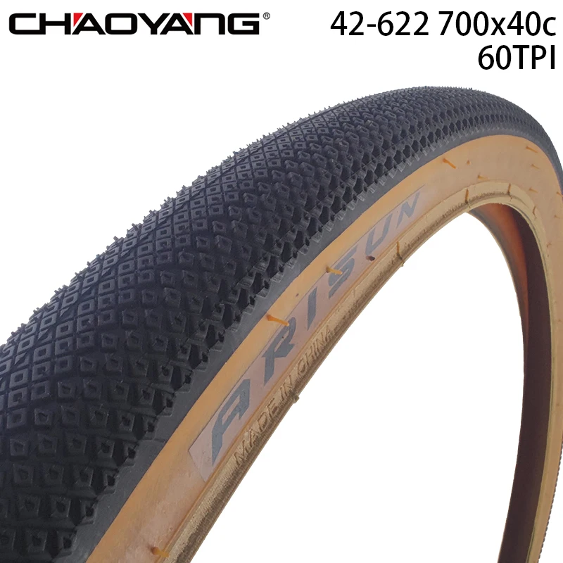 

CHAOYANG 28 inch ARISUN 42-622 700x40C Ultralight Brown Edge Gravel Bicycle XC MTB Bike Steel Wire Tire 60TPI Cycling Parts