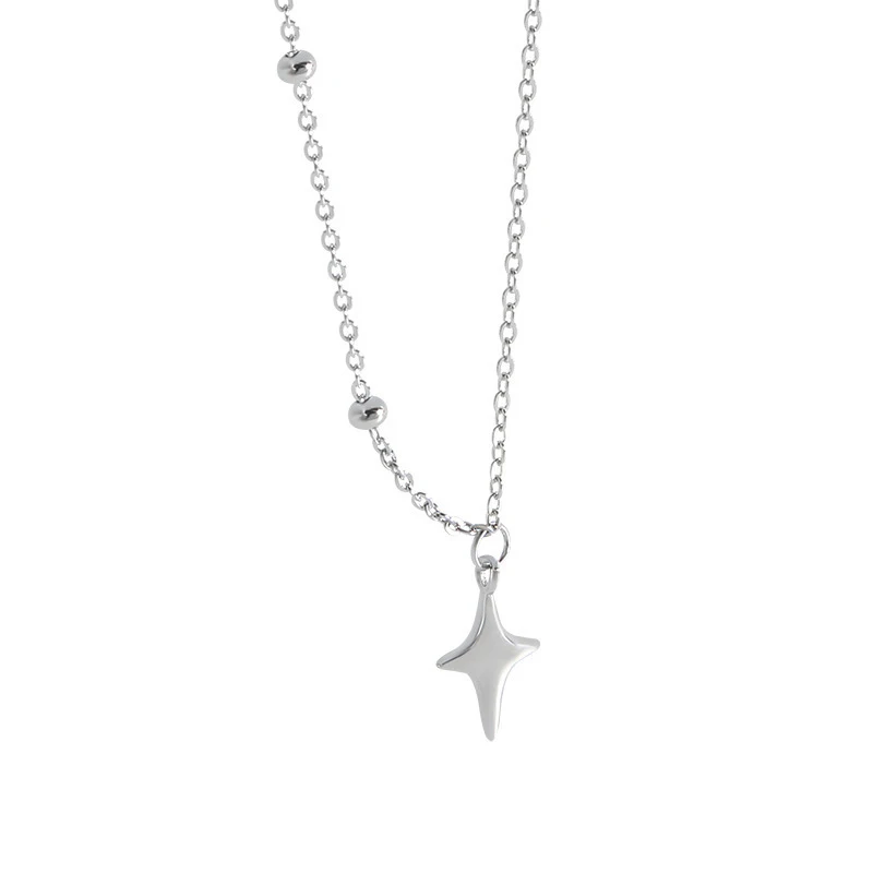 

PTQASP New Fashion Simple Star Awning Necklaces Women's Senior Design Sense Glossy Cross Pendant Necklace Party Jewelry Gift
