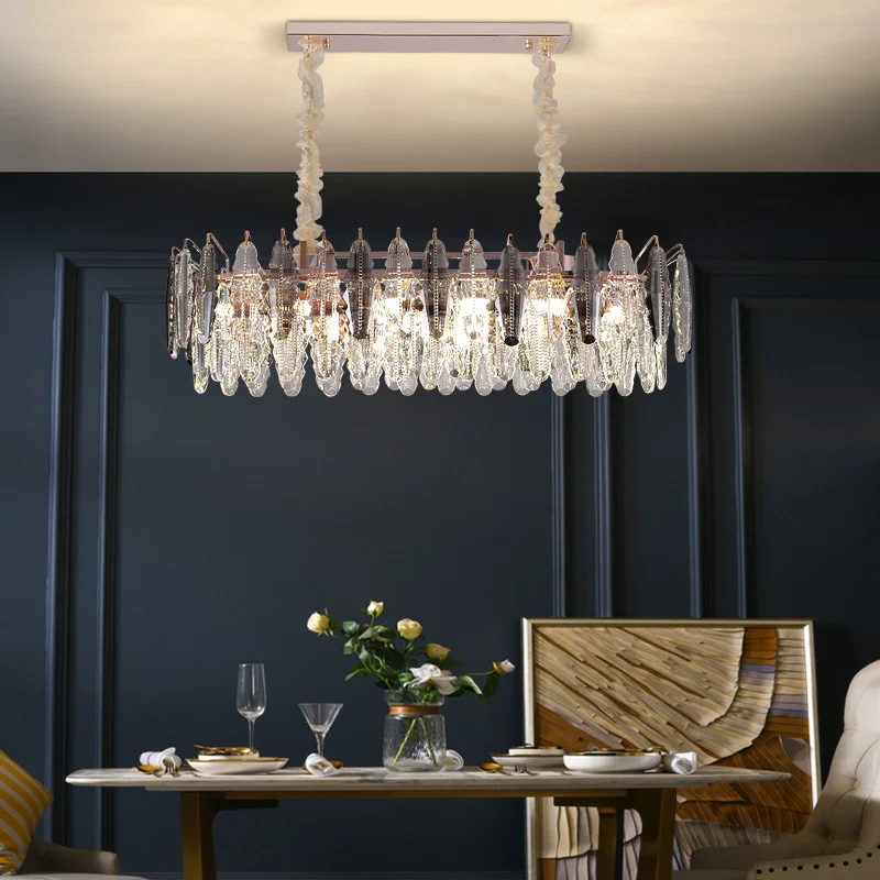 

Pendant Lights Luxury Living Room Big K9 Crystal Led Modern Lustre Shiny Gold Round Metal Hanging Lamp Adjustable Suspend Lamp