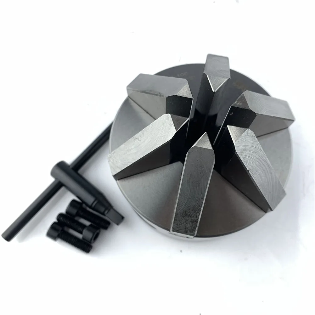 

Sanou 6 Jaw Self-centering Mini Lathe Chuck 100mm for Metal Drilling Milling
