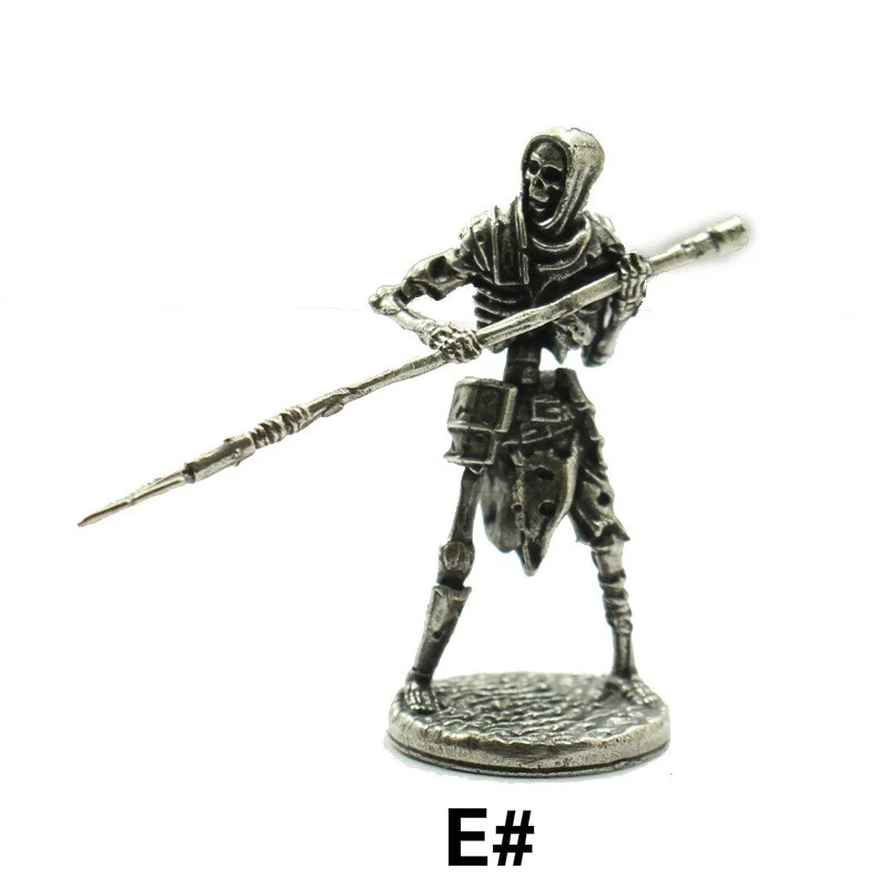 

Медный скелет, фигурки легиона, миниатюрное украшение автомобиля, ретро металлический череп, солдат, армейская модель, статуя, игрушечный орнамент для человека