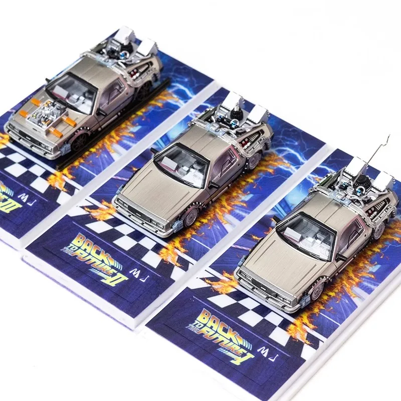 Фото MJ 1:64 назад в будущее Коллекция DeLorean DMC 12, литая под давлением модель автомобиля №1