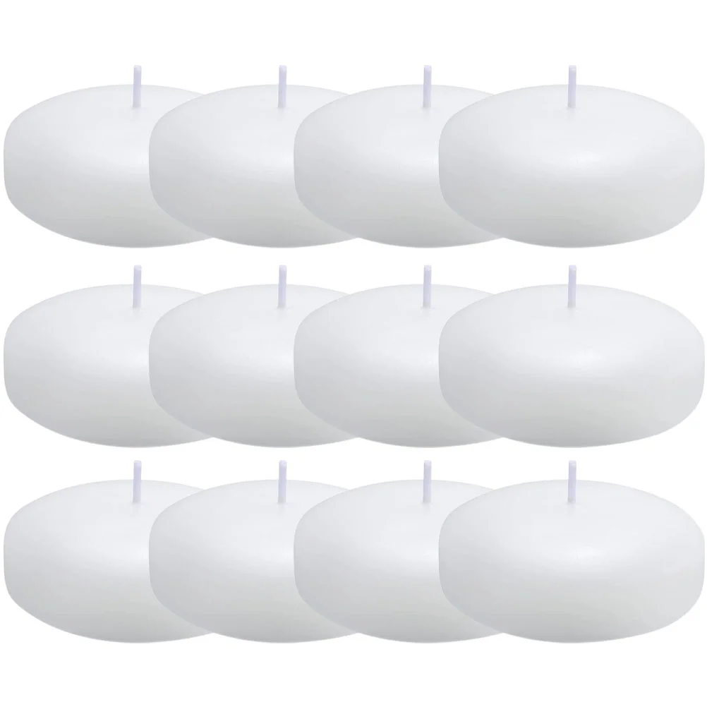 

Floating Pool Discswater Floats Fun Receptions Wedding Miniround Burning Disc Tealights Tea Wax Unscented White Accessories