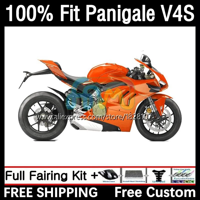 

OEM Fairing For DUCATI Panigale V4 V 4 S R V4-S V4-R V4S Stock Orange 18 19 20 21 1No.68 V4R 2018 2019 2020 2021 Injection Body