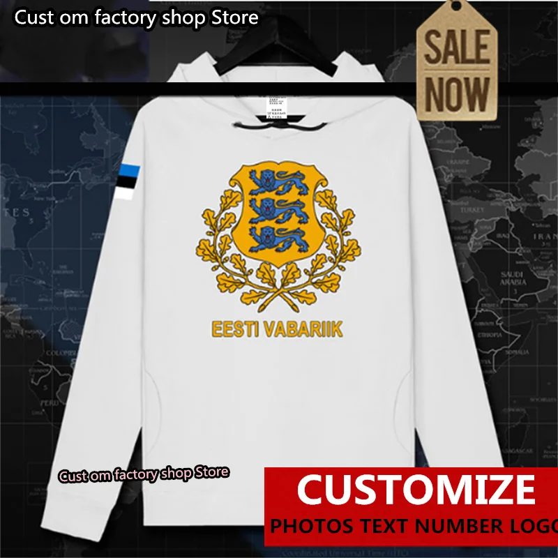 

Estonia Estonian EST Eesti mens hoodie pullovers hoodies top men sweatshirt tracksuit nation streetwear clothing Sportswear